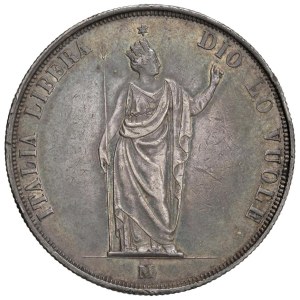 Italian Mints - MILANO Governo provvisorio di Lombardia (1848) 5 Lire ...