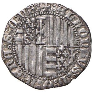 Italian Mints - NAPOLI Alfonso I d'Aragona (1442-1458) Carlino senza s...