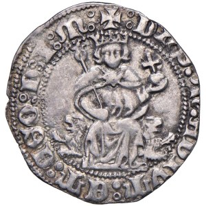 Italian Mints - NAPOLI Alfonso I d'Aragona (1442-1458) Carlino senza s...