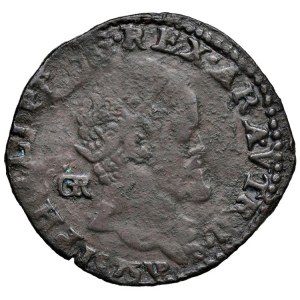 Italian Mints - NAPOLI Filippo II d'Asburgo (1554-1598) Tornese doppia...