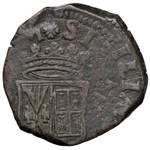 Italian Mints - NAPOLI Filippo IV d'Asburgo (1621-1665) Grano 1647 - M...