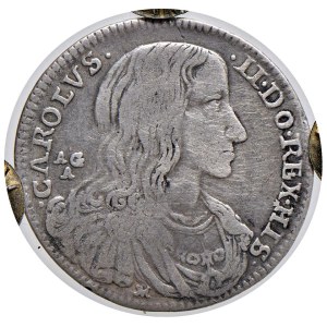 Italian Mints - NAPOLI Carlo II d'Asburgo (1674-1700) Tarì 1689 con HI...