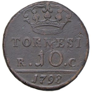Italian Mints - NAPOLI Ferdinando IV di Borbone (1759-1799) 10 Tornesi...