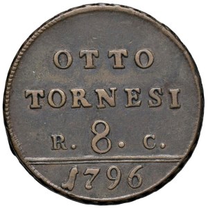 Italian Mints - NAPOLI Ferdinando IV di Borbone (1759-1799) 8 Tornesi ...