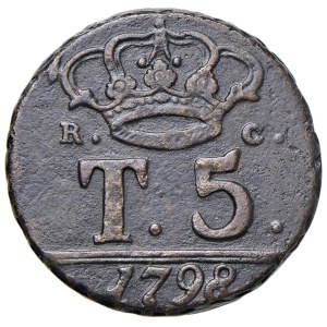 Italian Mints - NAPOLI Ferdinando IV di Borbone (1759-1799) 5 Tornesi ...