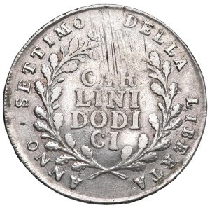 Italian Mints - * NAPOLI Repubblica napoletana (1799) 12 Carlini An. V...