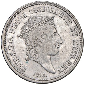 Italian Mints - NAPOLI Ferdinando I di Borbone (1816-1825) Mezza Piast...