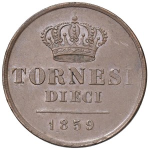 Italian Mints - NAPOLI Ferdinando II di Borbone (1830-1859) 10 Tornesi...