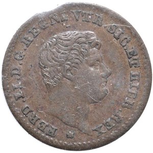 Italian Mints - NAPOLI Ferdinando II di Borbone (1830-1859) Mezzo Torn...