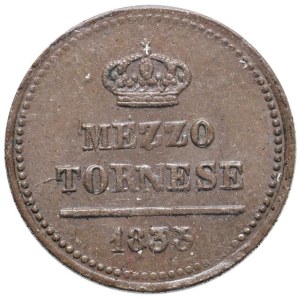 Italian Mints - NAPOLI Ferdinando II di Borbone (1830-1859) Mezzo Torn...