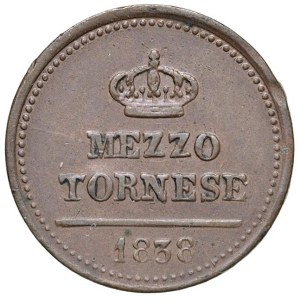 Italian Mints - NAPOLI Ferdinando II di Borbone (1830-1859) Mezzo Torn...