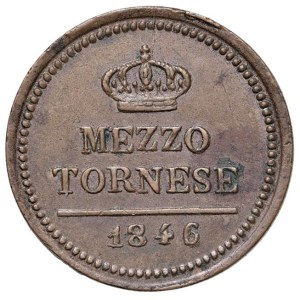 Italian Mints - NAPOLI Ferdinando II di Borbone (1830-1859) Mezzo Torn...