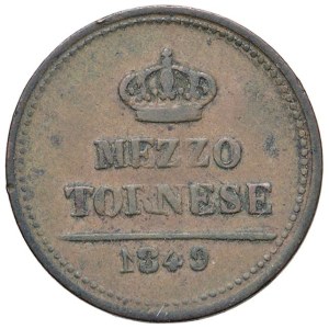 Italian Mints - NAPOLI Ferdinando II di Borbone (1830-1859) Mezzo Torn...