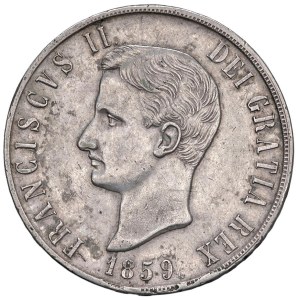 Italian Mints - NAPOLI Francesco II di Bordone (1859- 1860) Piastra da...