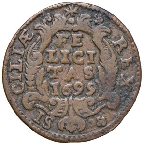 Italian Mints - PALERMO Carlo II d'Asburgo (1674-1700) Grano 1699 - MI...