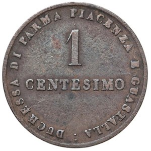 Italian Mints - PARMA Maria Luigia d'Austria (1814-1847) Centesimo 183...
