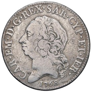 Savoy - Charles Emmanuel III Sardinia (1755-1773) Half Shield 1768 - Nom...