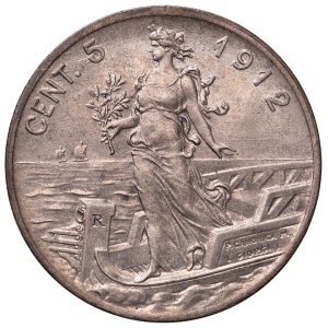 Savoy - Vittorio Emanuele III (1900-1946) 5 Centesimi 1912 - Nomisma 1...
