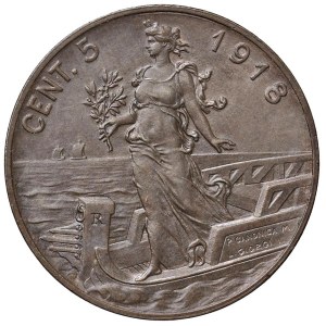 Savojsko - Viktor Emanuel III (1900-1946) 5 centov 1918 - Nomisma 1...