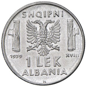 Savoy - Victor Emmanuel III Albania (1900-1943) Lek 1939 magnetic -...