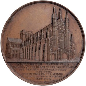 Medals - UNITED KINGDOM Medal 1854 English churches series. Winche...