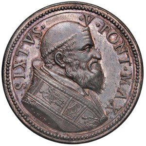 Medals - Sisto V (1585-1590) Medaglia senza data, medaglia di restituz...