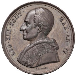 Medals - Leo XIII (1878-1903) Annual Medal 1881 An. IV The school...