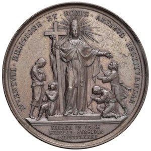 Medals - Leo XIII (1878-1903) Annual Medal 1881 An. IV The school...