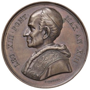 Medals - Leo XIII (1878-1903) Annual medal 1890 An. XIII Mancanz...
