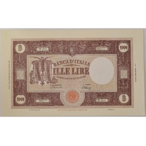 Banknotes - ITALY Republic lira coinage (1946-2001) 1,000 Li...