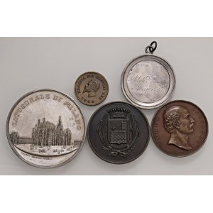 Lots - MILAN MEDALS LOT 5 Medals. 1867 New Pazza del Duomo - ...