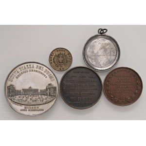 Lots - MILAN MEDALS LOT 5 Medals. 1867 New Pazza del Duomo - ...
