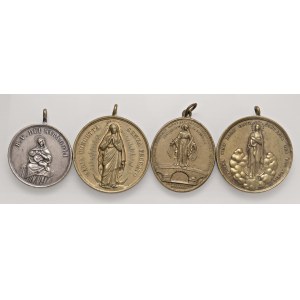 Lots - LOT OF MARIAN MEDALS 4 Medals. Blessed Virgin of Miracles 1...