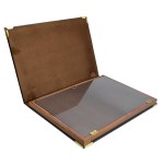 Collectibles - ZECCHI Book tray for 40 COINS up to 35 mm in velvet...
