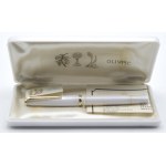 Pens - OLIMPIC - Fountain pen- White body and cap with fine...