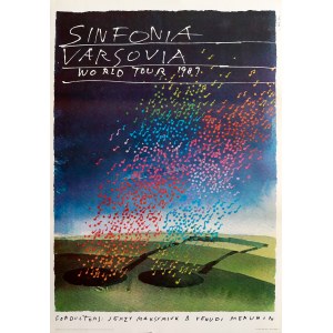 proj. Saul BASS (1920 - 1996), Sinfonia Varsovia World Tour, 1987