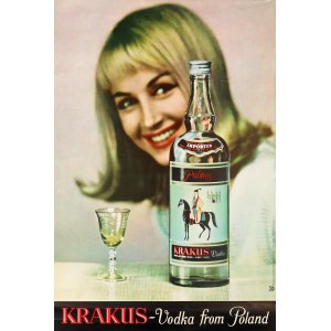 Krakus - Vodka dalla Polonia. Poster pubblicitario