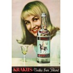 Krakus - Vodka from Poland. Advertising poster