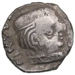 India, Western Satraps in Saurashtra AR Drachm SE 216 / 294 AD - Visvasena (292-251 AD)