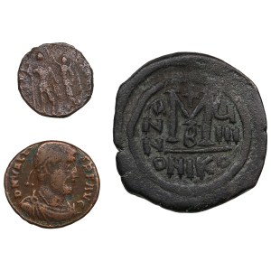 Group of Roman and Byzantine coins (3)
