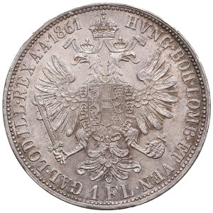 Austrian Empire (Vienna) 1 Florin 1861 - Franz Joseph I (1848-1916)