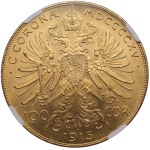 Austro-Hungarian Empire (Vienna) 100 Corona 1915 - Franz Joseph I (1848-1916) - Restrike - NGC MS 67