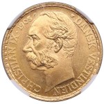 Danish West Indies (Copenhagen) 4 Daler / 20 Francs 1905 - Christian IX (1863-1906) - NGC MS 65