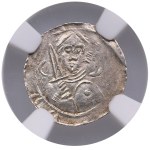 Poland (Kraków) AR Denar ND - Wladyslaw II the Exile (1138-1146) - NGC MS 62