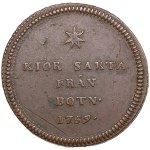 Sweden (Avesta) Copper Game Token (1 öre SM) 1759 - Daniel Tilas (1712-1772)