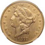 USA (San-Francisco mint) 20 Dollars 1877 - NGC AU 55