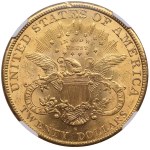 USA (San-Francisco mint) 20 Dollars 1896 - NGC MS 61