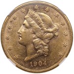 USA (San-Francisco mint) 20 Dollars 1904 - NGC AU 58