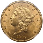 USA (Philadelphia mint) 20 Dollars 1907 - NGC MS 62