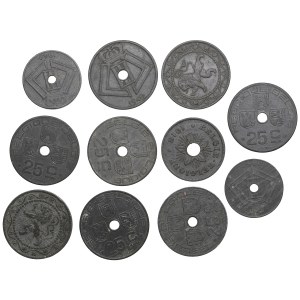 Skupina mincí: Belgicko 1917-1946 (11)
